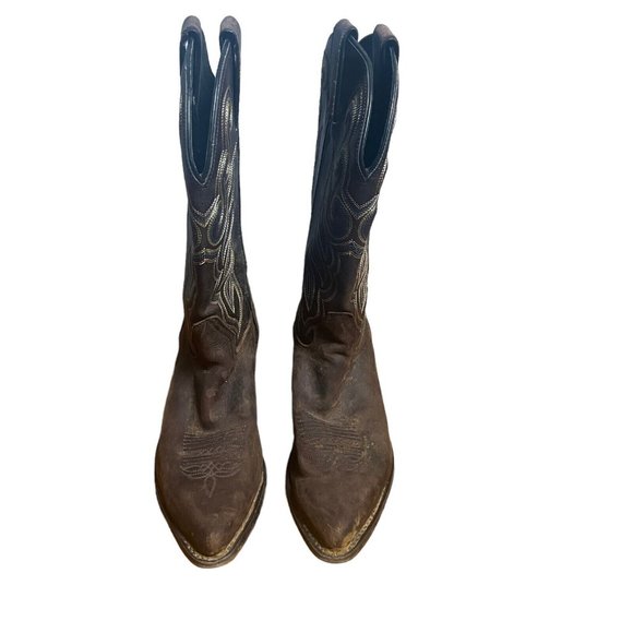 Double H Womens Buckaroo Boots Old Town DH5211 Size 9 M Brown Western Rodeo - Picture 2 of 14